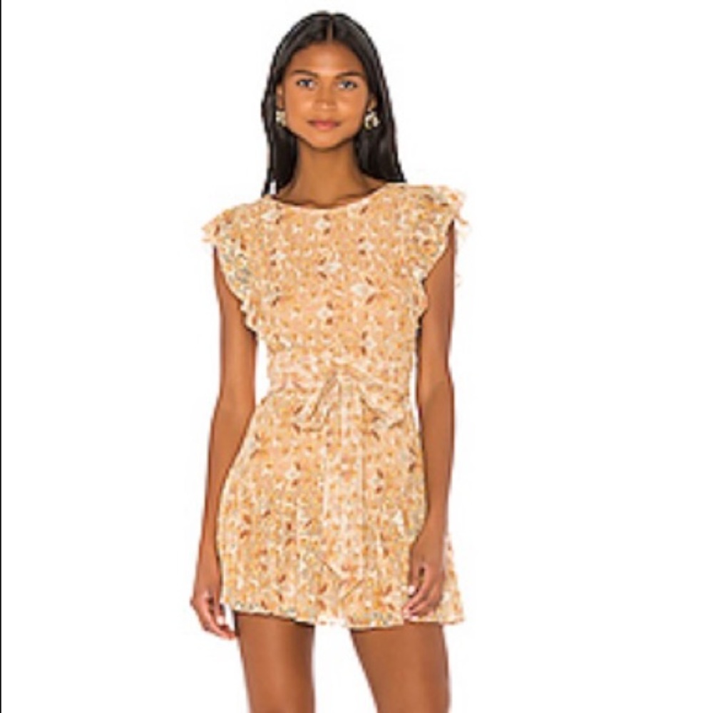 Tuscany Yellow Marnie Mini Dress by Majorelle